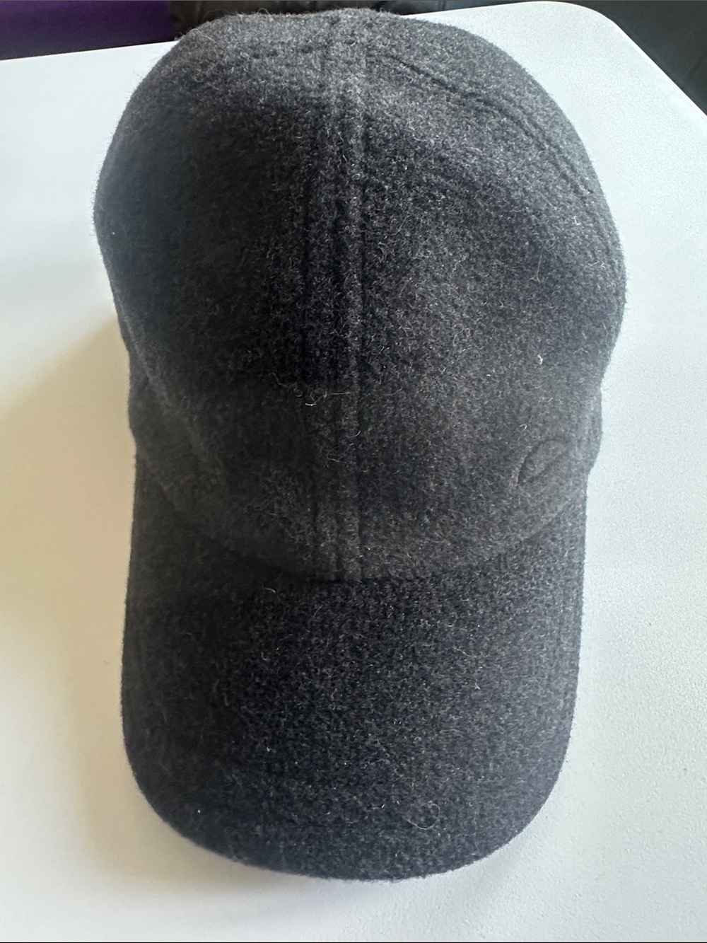 H1- UNISEX Embroidered Black Wool Cap with Subtle Logo
